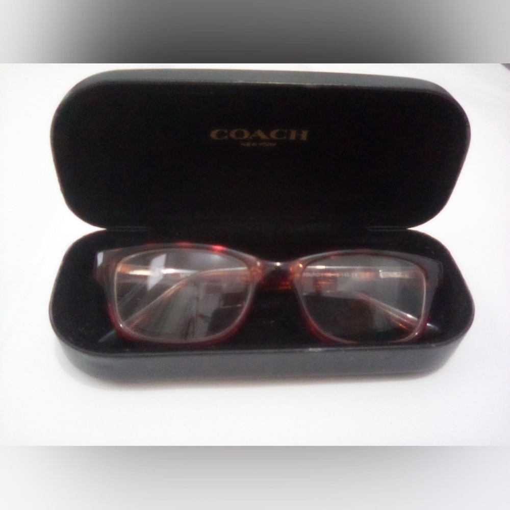 Coach Tortoise Burgundy Women's Eye Glasses - Picture 11 of 14